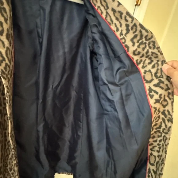 Boden Leopard Print Teddy Jacket - Picture 2 of 10